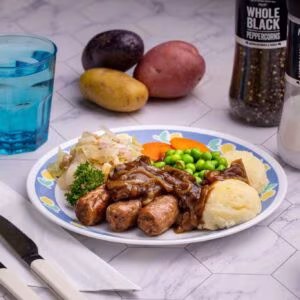 Top Nosh Meal Sausages and Onion Gravy