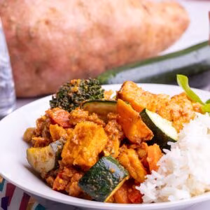 Petite Vegetable Curry and Rice