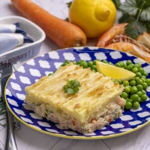 Petite Prawn and Salmon Potato Pie