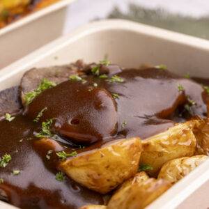 Extra Large Roast Lamb Roasted Potatoes Pumpkin and Gravy
