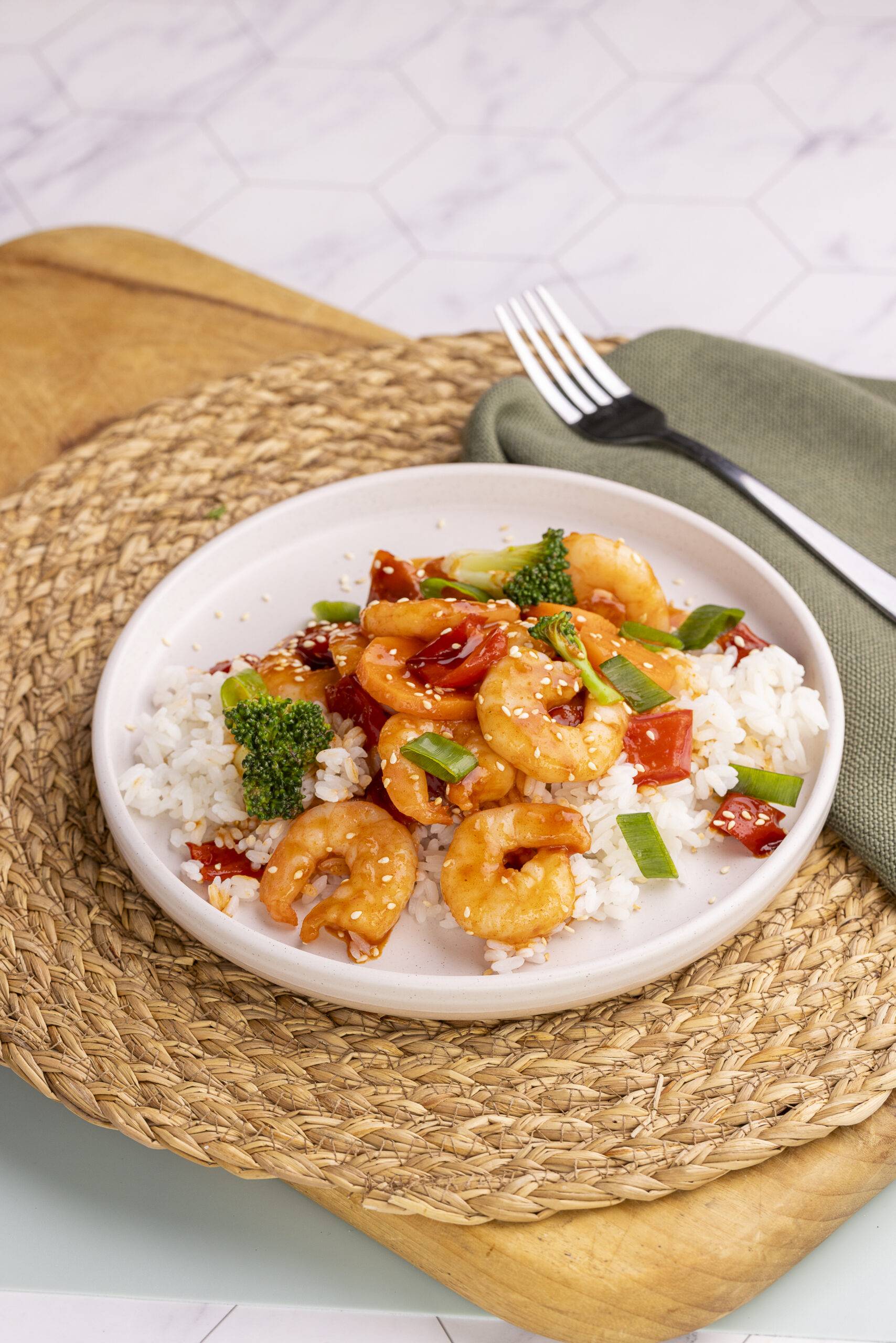 Petite Sticky Gochujang Prawns with Rice - Image 3